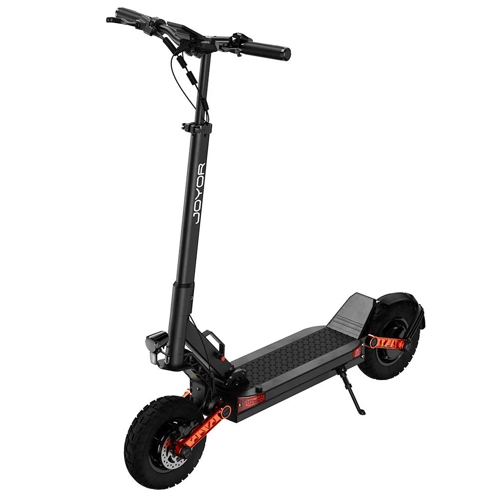 JOYOR S10-S-Z Monopattino Elettrico Doppio Motore 1000W Batteria 60V 18Ah Ruote Off-Road 10" Autonomia 75km Freni a Sospensione Idraulica Pieghevole E-Scooter