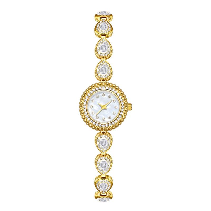 Water Drop Rhinestone Bracelet Watches for Women Vintage Quartz Watch