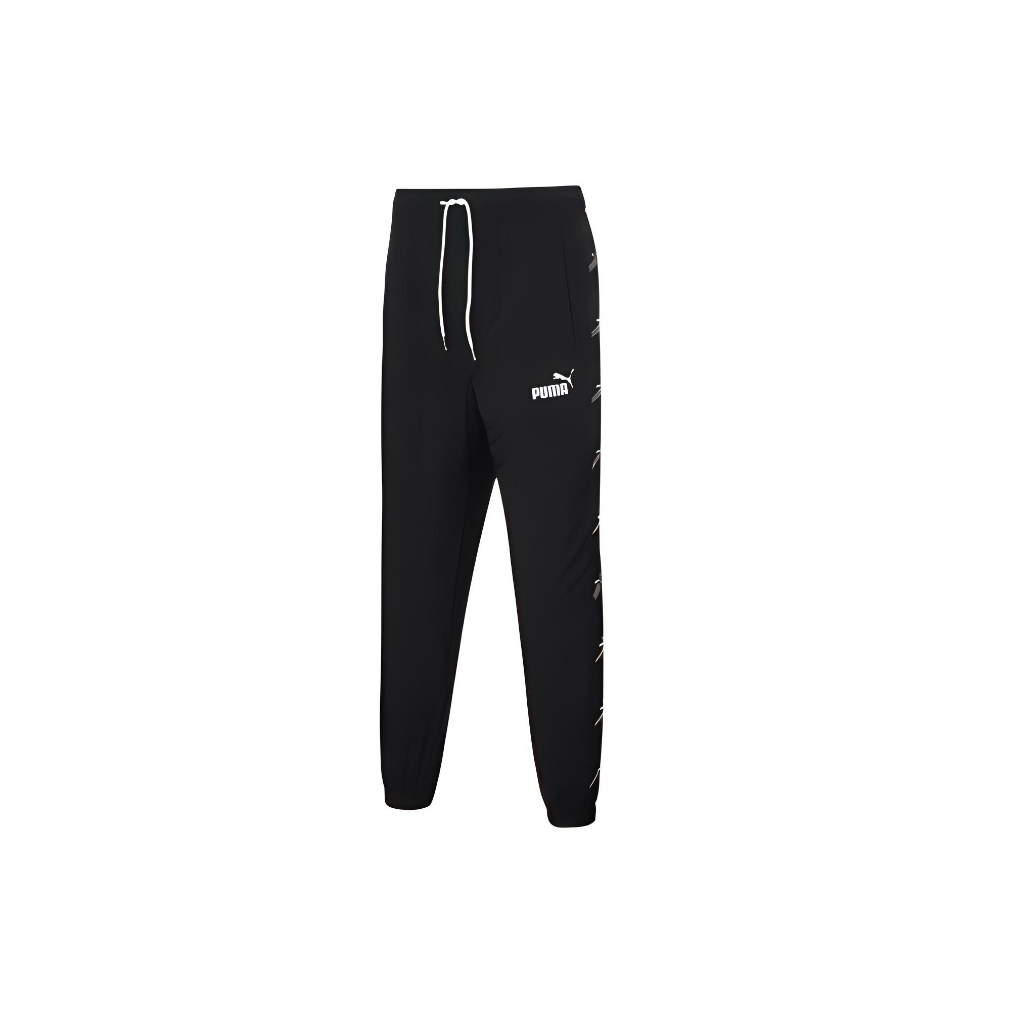 PUMA Tracksuit Pants Black White Men s 530694-01 S