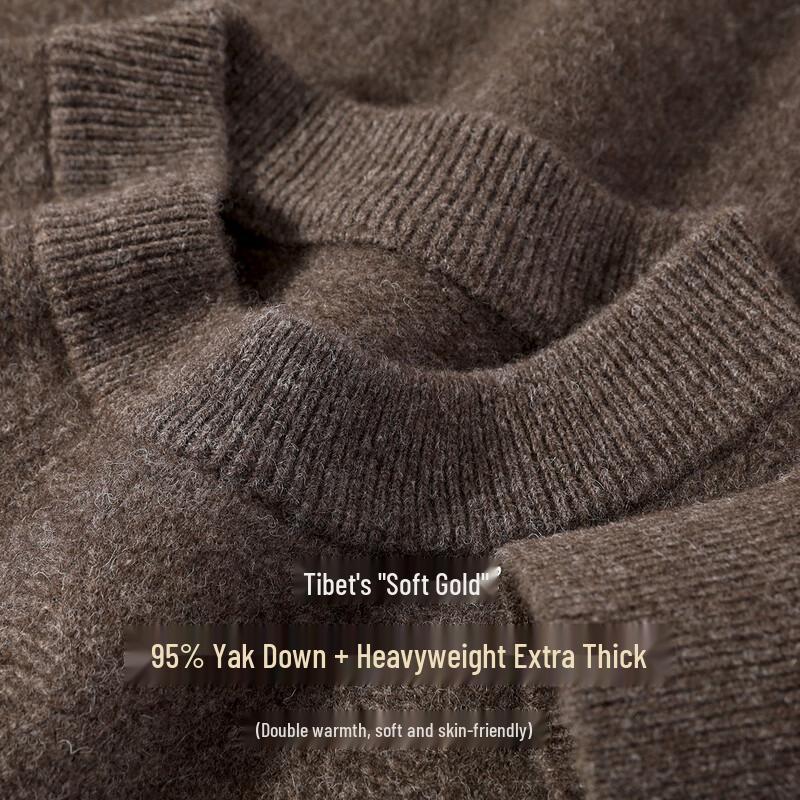 

Men s 95% Yak Wool Round Neck Sweater 3XL/56