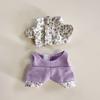 Only Clothes Second Generation Blind Box Labubu Vinyl Pendant Labubu Sitting Party Series Baby Clothes Checkered Headband Skirt