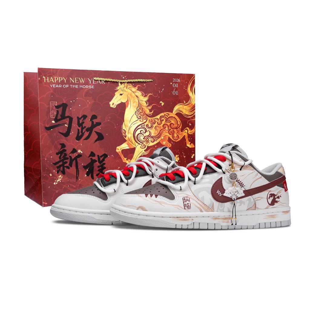 Nike Dunk Red Hare Horse, Year Of The Horse CNY Lightweight Abrasion Resistant Coverage HF5441-202(Team28-)