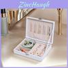 Jewelry Storage Box With Leather Cover For Travel And Gift Giving