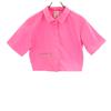 Short Sleeve Woven Polo Jacket S Pink Tech Pack Short Women Used