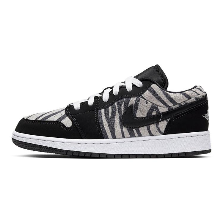 (GS) Air Jordan 1 Low Zebra Kids 553560-057 EU 38.5