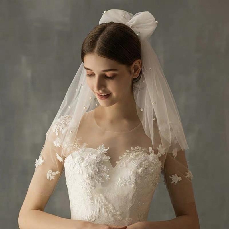 Bridal Pearls Veil Bachelorette Party Bridal Veil Decorations Bride To Be Gift Wedding Hen Night Bride To Be Gift