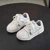 Children's little white shoes 2025 spring season classmates girls soft-soled low-top board shoes boys casual shoes student shoes non-slip