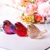 Colorful Crystal Bird Statue Handcrafted Desk Ornament For Home Decoration And Collectors