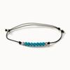 J.Lauren 0B0898 Silver December Birthstone Turquoise Bracelet