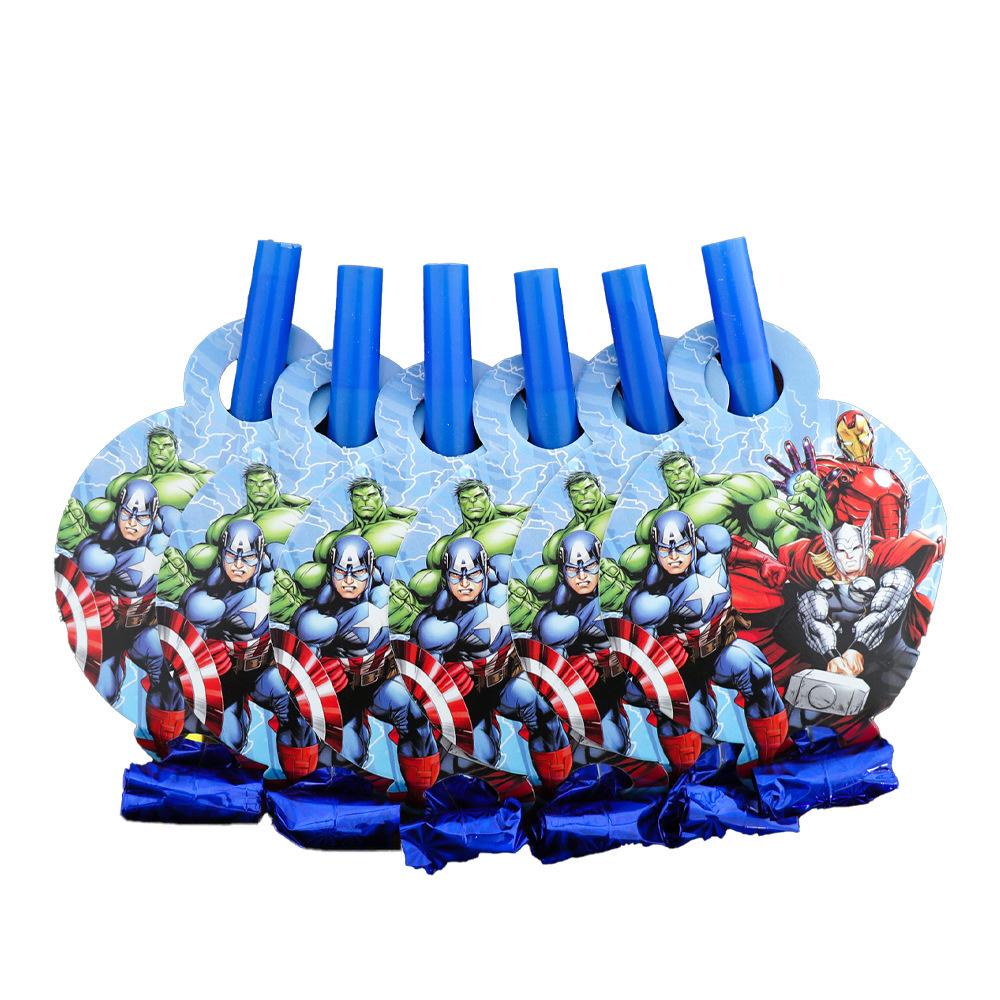 Avengers Birthday Party Supplies Disposable Cutlery Paper Plates Paper Cups Tissue Boys Birthday Party Decorations