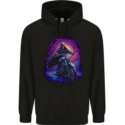 Skull Biker Motorcycle Motorbike Grim Reaper 13 hoodie-Casual Pullover Sweatshirt