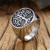 European and American New Tree of Life Oil Ring Hip Hop HIPHOP Jewelry Environmentally Friendly Men's Ring