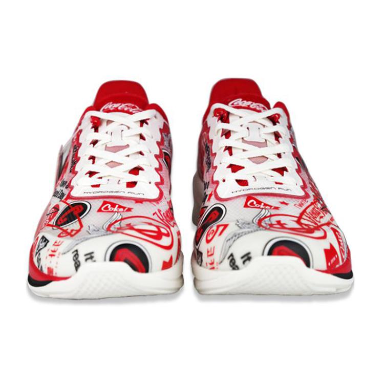 Coca Cola x Anta Scarpe da Corsa Basse Comode Antiscivolo Resistenti all'Abrasione Traspiranti Uomo Rosso Nero 112025541-5