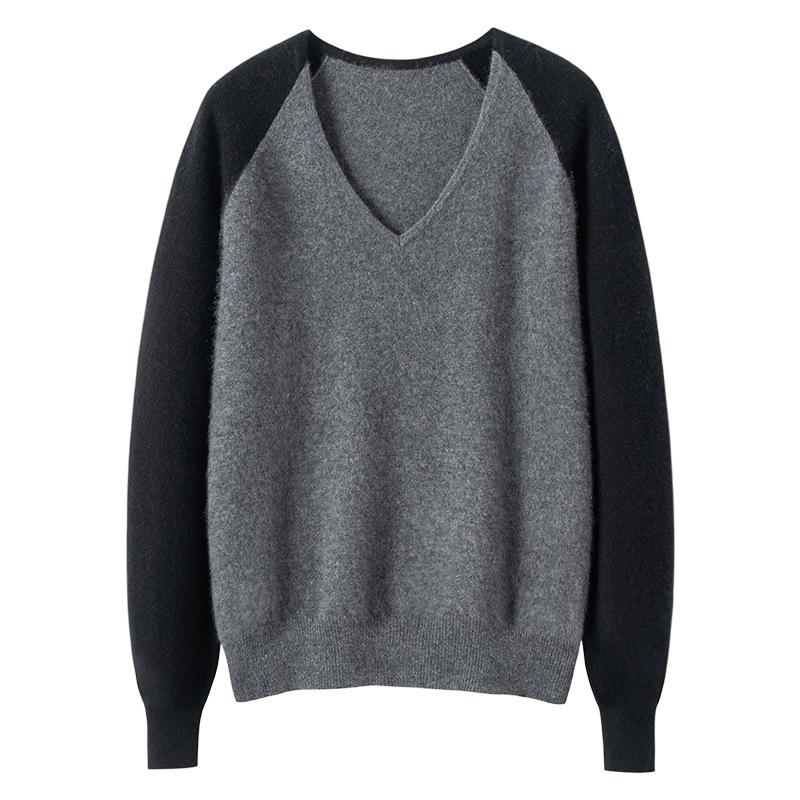 Lekasha Women's 100% Pure Cashmere Long-Sleeve Sweater - Warm Knitted Base Layer