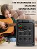 Plastic 301 Guitar Pickup W/Tuner Presys Guitar Preamp EQ Equalizer Guitar Tuner Guitar Soundhole EQ Parts Accessories