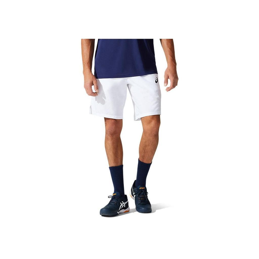 Asics Court 9In Shorts Solid Color Logo Loose Comfortable Casual Shorts Men Shorts White 2041A176-100