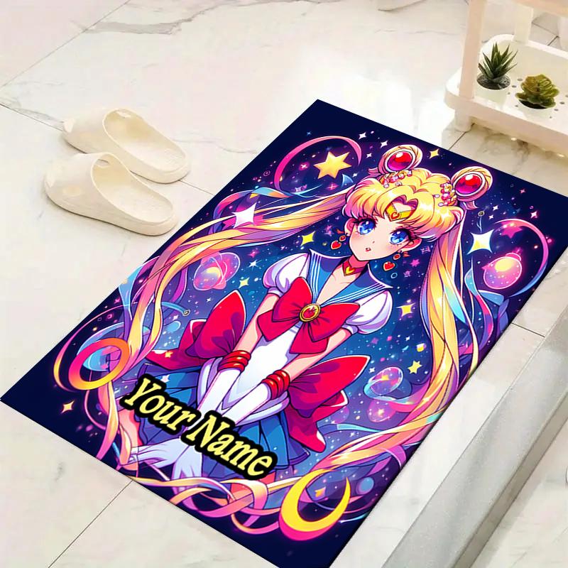 Custom 1Pc Sailor Moon Teamup Rug Office Carpet Indoor Outdoor Entrance Doormat Nonslip Soft And Comfortable Living Room D2915250