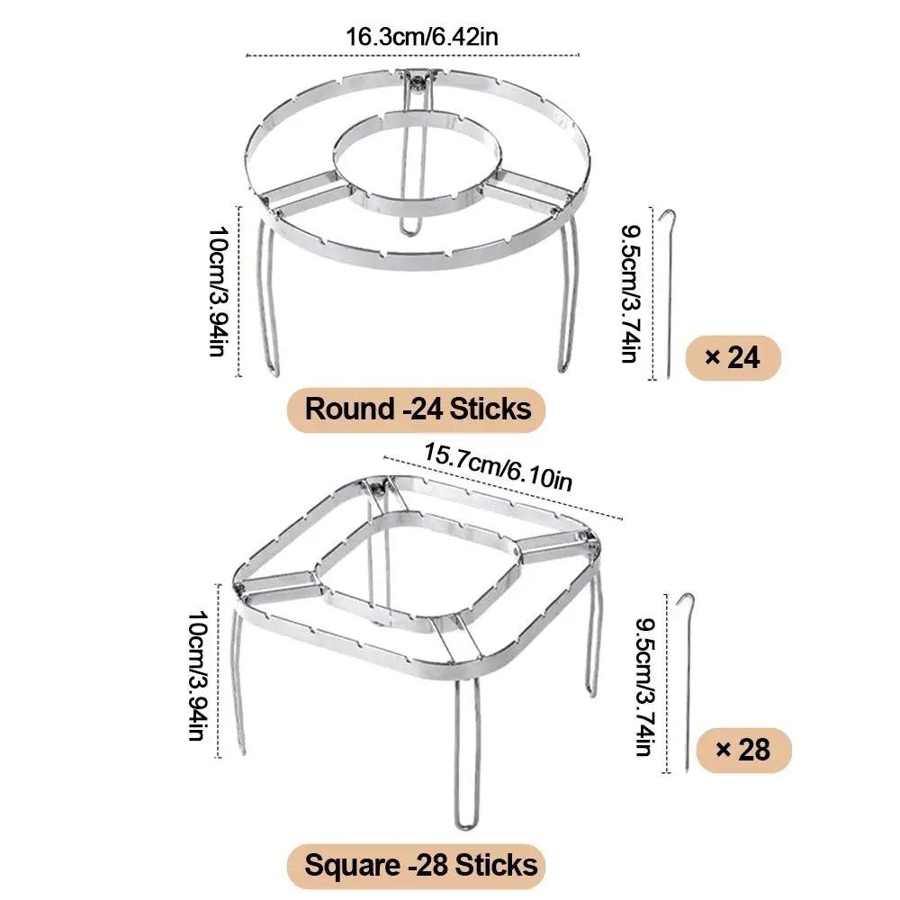 304 Stainless Steel Air Fryer Grill Bracket Vertical Air Fryer Skewer Holder  Oven