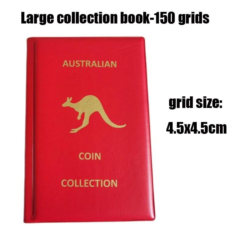 300 Mřížkovaná kožená peněženka Úložní kniha Velikost Mřížkovaný odznak Měděná mince Vertikální Vodotěsná Odolná PVC Sběratelská kniha