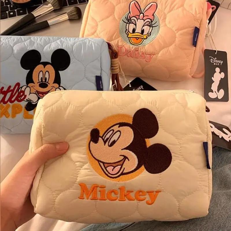 Disney Mickey Mouse Themed Cosmetic Bag Exquisite Toiletry Bag Compact Storage Bag Portable Travel Bag Birthday Gift