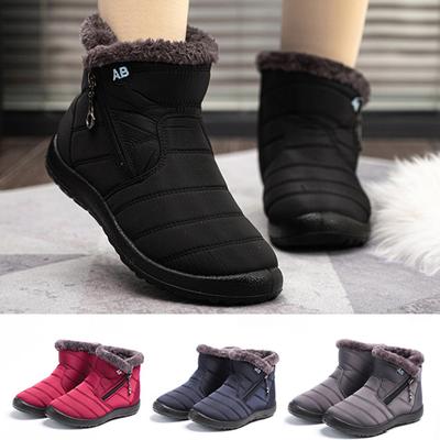 Ladie Pantofle Damskie Wodoodporne buty Memory Foam Kostka Ciepły polar?Buty House Shoe Zimowe Uggs Wysokie buty bawełniane