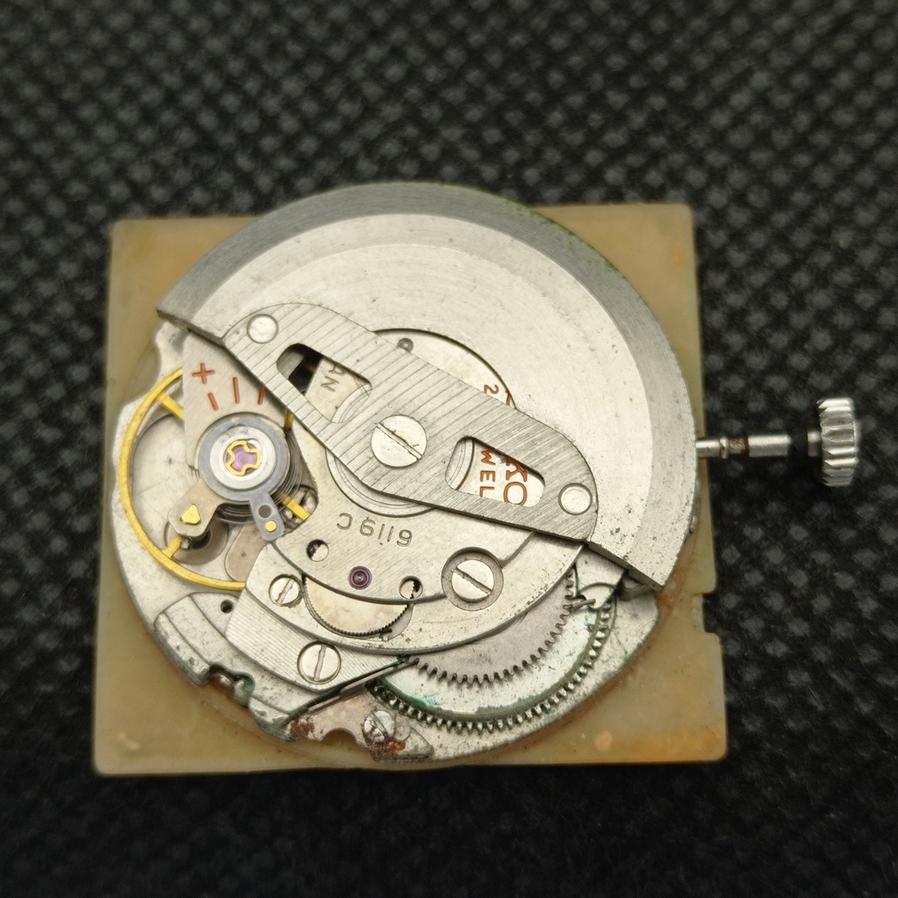 USED RARE AUTHENTIC JAPAN SEIKO 5 MENS AUTO 6119C ORIGINAL DIAL WATCH A416163-2 R10621f-a416163