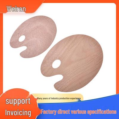 Christmas Art Oil Painting Wood Oval Palette for Students