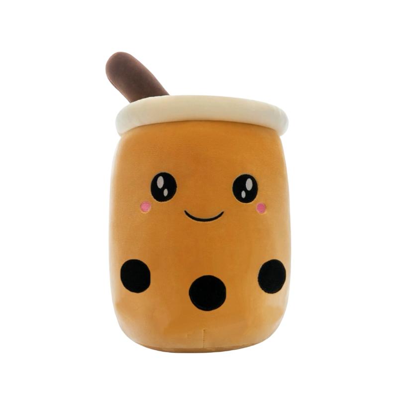

1Pcs 24cm Simulation Milk Tea Cup Pillow Plush Toy Small Pearl Milk Tea Cute Funny Doll Creative Decoration Pillow Gifts
