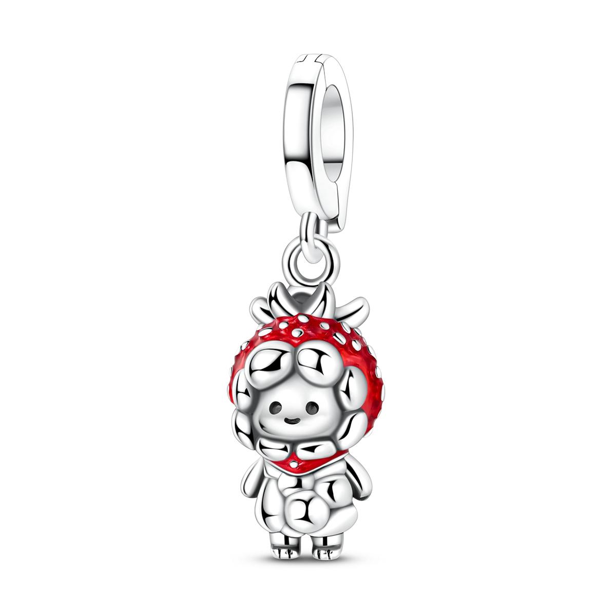 

Dangle Charm Bead Components Copper Metal Doll Pendant Bead Component Compatible With Authentic Original Bracelet High Quality Fine Jewelry Charm