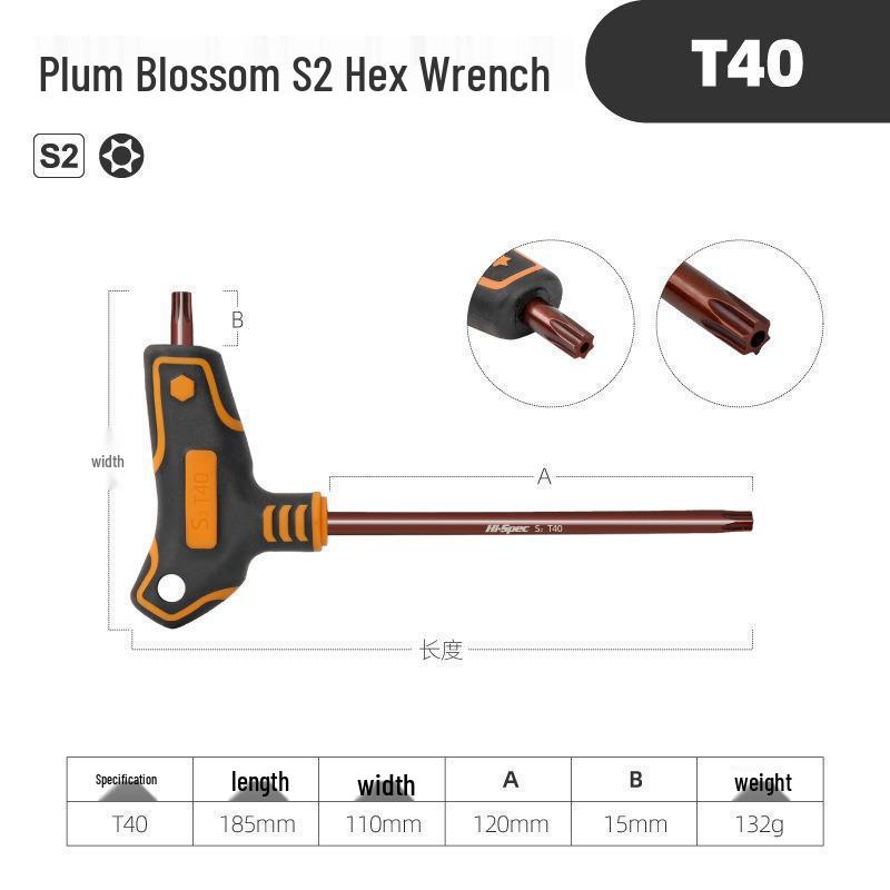 Torx Hex Key Set: L-Shaped Six-Point Wrenches