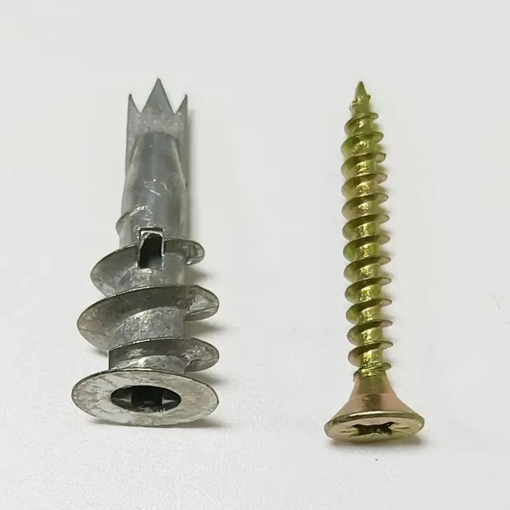 54pcs Fastening Heavy Duty Metal Wall Screws Self-Drilling Wall Screws Set  Professional Use