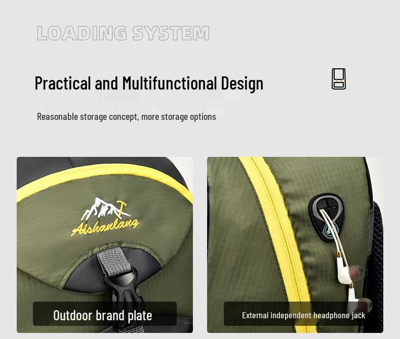 Lightweight Multi-Functional Backpack for Cycling, Hiking, Camping & Mountaineering