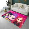 KPop Demon Hunters Saja Boys Cartoon Non-Slip Area Rug for Living Room,Bedroom,Playroom,Carpet Floor Mat Home Decor Rug Kid Room