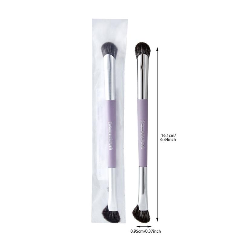 Double Headed Eyeshadow Brush For Powder Eyeshadow & Eye Liner Makeup Travel Friendly Cosmetic Tool