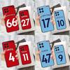 Football Player Number Name For Samsung Galaxy M34 M54 M14 M53 M33 M13 M12 M32 M52 M20 M15 M55 M21 M51 M30s M31s Case
