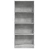 Vidaxl Shelf, Concrete Gray, 60X24X143 Cm, Wood-Based Material