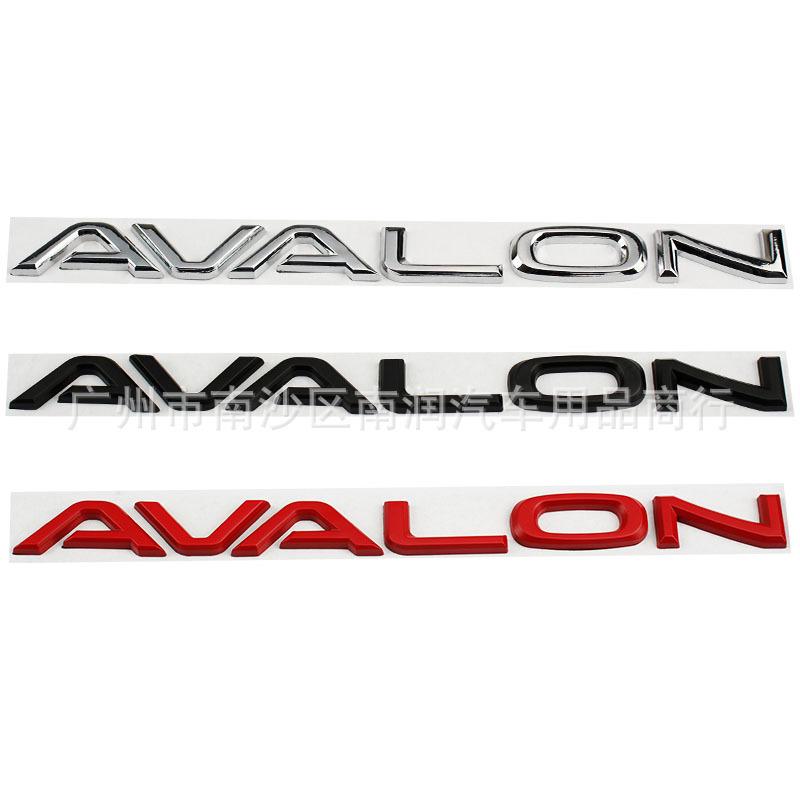 AVALON stickers are perfect for metal English logo applications on an Avalon's body.