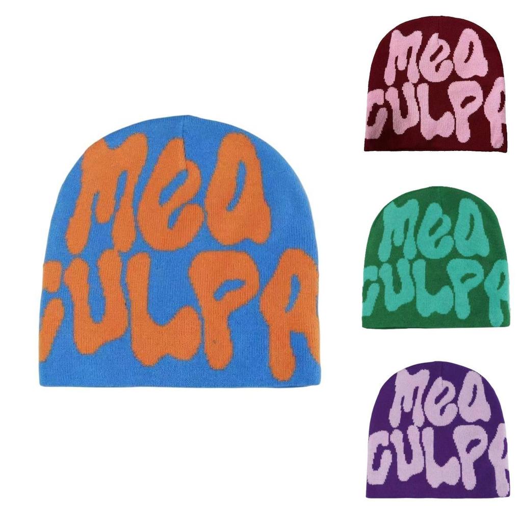 Mea Culpa Mützen Strickmütze Warm und Stilvoll Winter Kopfbedeckung