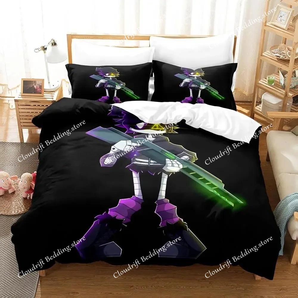 Cartoon Duvet Cover Pillowcase Murder Drones Bedding Set Adult Boys Girls Bedroom Decoration Gift Single Double King Size