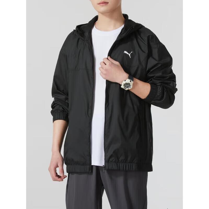 PUMA Men s Colorblock Hooded Track Jacket L