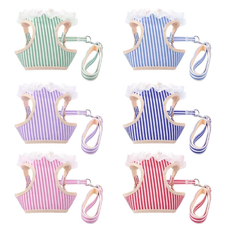 

Dog Vest with Laciness Leash for Training Walking Belt for Large Small Dogs S красный