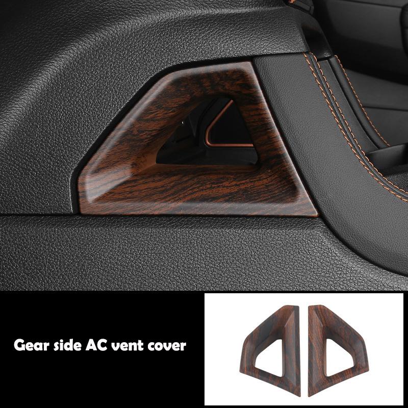 LHD RHD For Ford Ranger Wildtrak T9   2024 ABS Wood door handle bowl Central Screen trument Reading Light panle cover