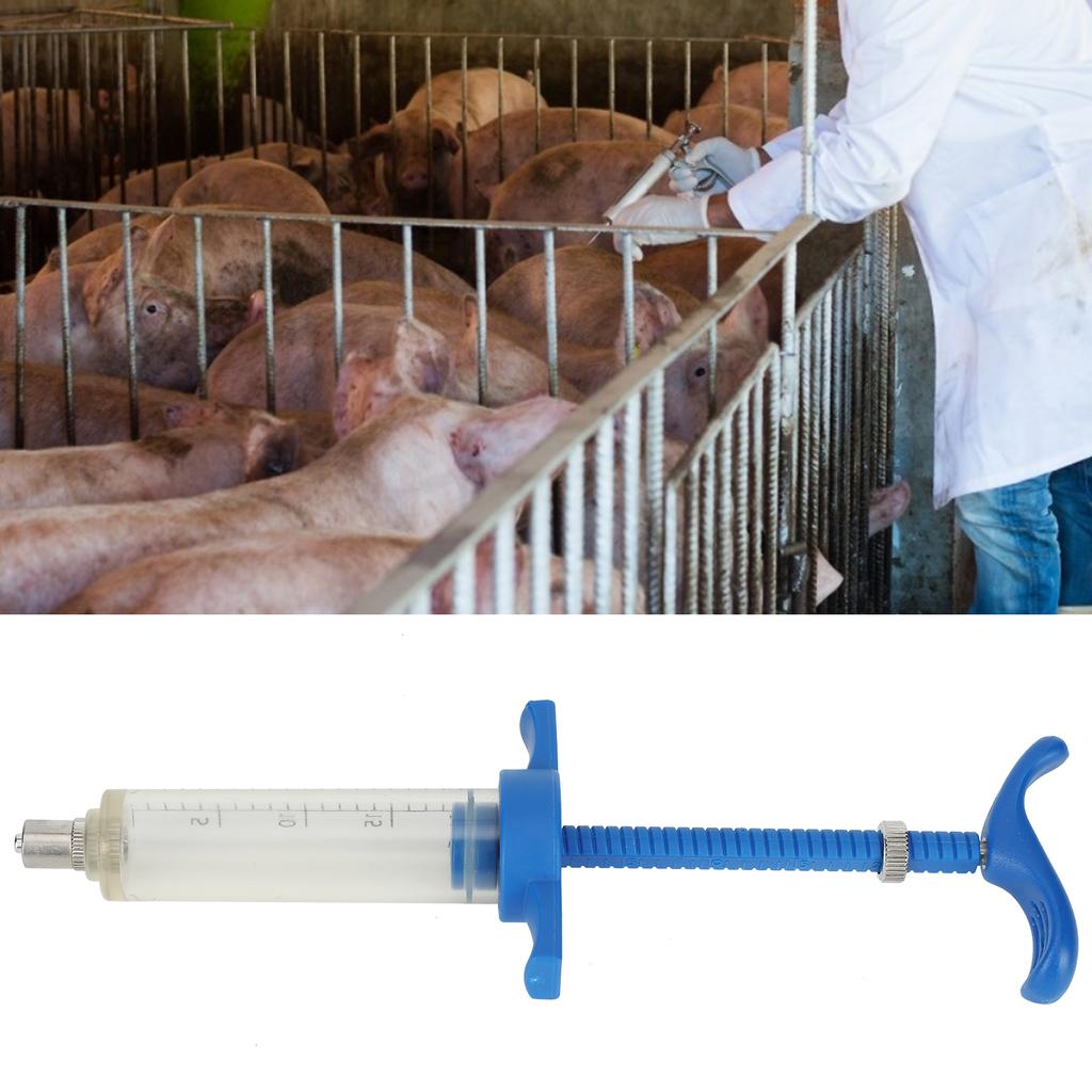 Kunststoffstahlspritze Tierinjektorspritze Zubehör Tierpflegeausrüstung20ML Kunststoff