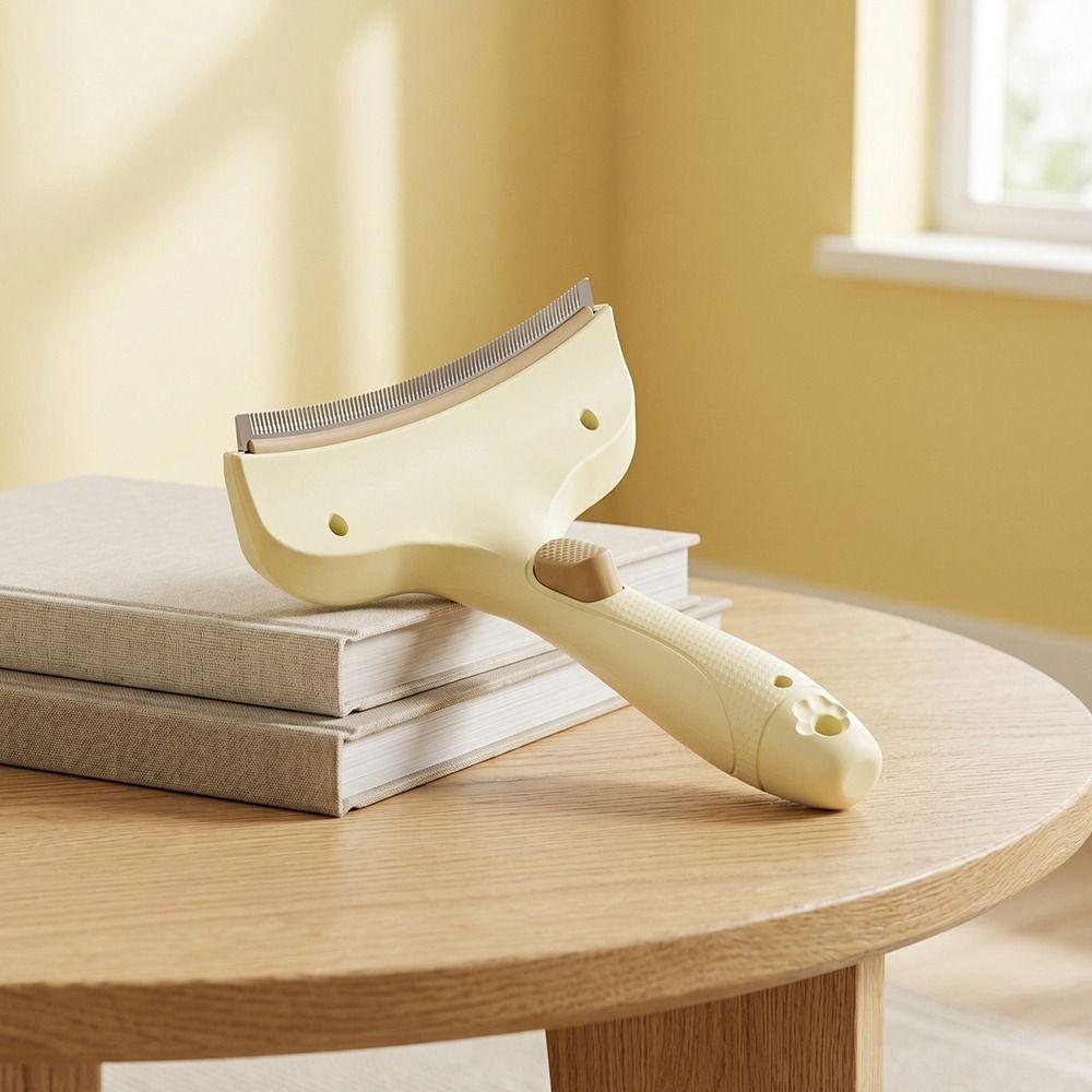 V-Zahn-Design Haarentfernungskamm für Haustiere Ergonomischer Griff Katzenhaarentferner Bürste für Kurzhaarhunde