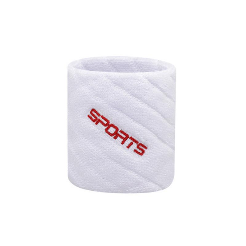 Women's Cotton Wristband with Logo Embroidery, Sweat-Absorbent for Badminton & Fitness.