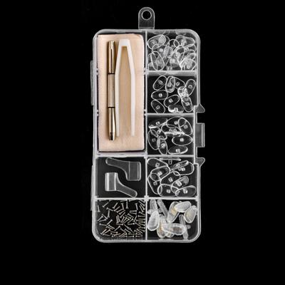 Silicone Eyeglass Repair Kit Antiskid Replaceable Nose Pads Repair Kit Easy To Use Durable Precision Screw Sets Sunglasses