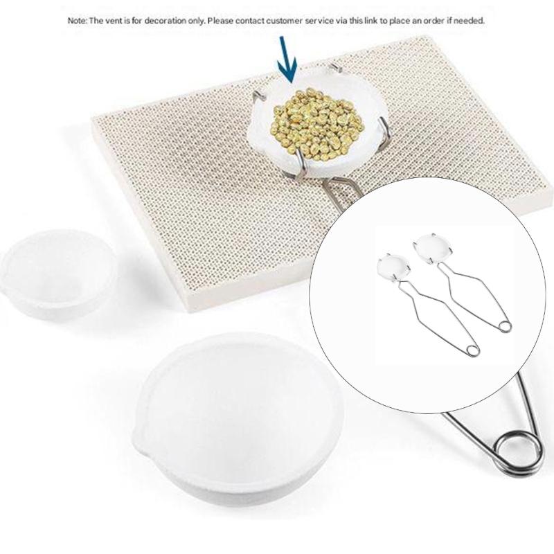 Professional Melting Crucible Bowl Tool Collection Withstands Up To 1500°C with Whip Tongs Handle For Metal Casting And Refining