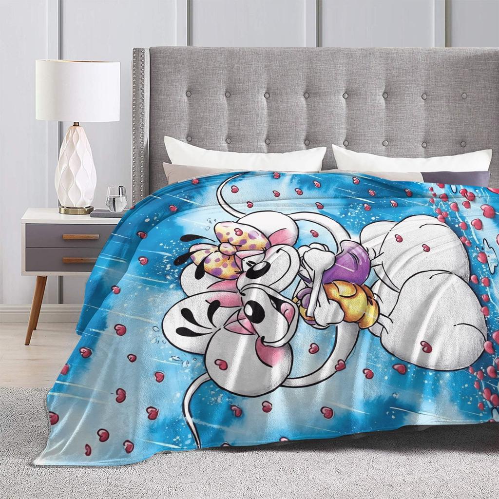 Cartoon Diddl Diddlina Warm Blankets Picnic Plush Bedding Throws Street Trend Couch Chair Flannel Bedspread Sofa Bed Cover