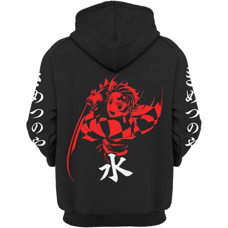 

Unisex Anime Hoodie, Adult/Youth Novelty Outerwear Pullover Sweatshirt For Men Women 6XL