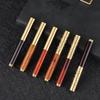 Retro Brass & Sandalwood Pocket Fountain Pen Set – Signature Calligraphy and Business Office Gift.